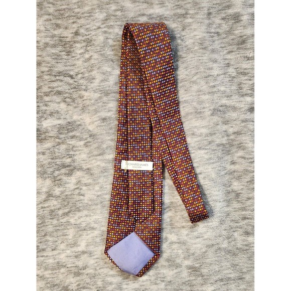 Richard James Savile Row Multicolor Silk Tie - Picture 7 of 7